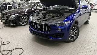 Maserati Levante LE350 Снятие переднего бампера