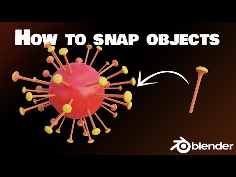 Snap Objects to Other Objects - Blender 3.0 - Quick Tips | 3D Art&Animation