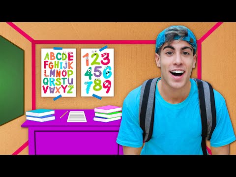 24 HORAS EN ESCUELA DE CARTON !!