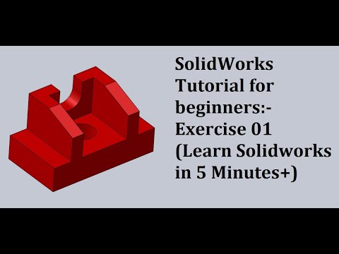 Solidworks 2019 Tutorial for Beginners (Learn Solidworks in 5 minutes +) Hindi m