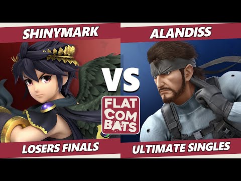Flat Combats 2 Losers Finals - AlanDiss (Snake) Vs. ShinyMark (Dark Pit, Mario) SSBU Smash Ultimate