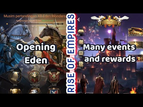 Rise of Empires | Anniversary ROE while opening X8 Eden Wonders MAP 39 | many events and rewards