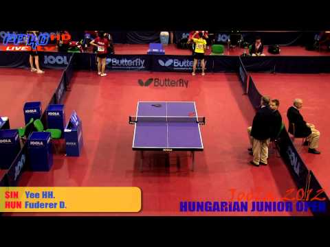 Joola Hungarian 2012 - Girls Singles Yee HH. vs. Fuderer D.