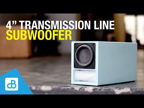 Building a 4" Transmission Line Subwoofer - by SoundBlab