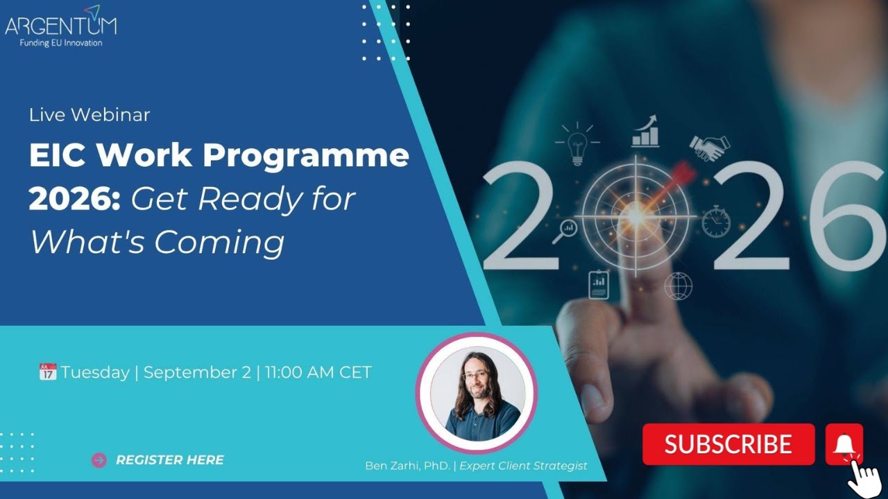 🚀 EIC 2026 work programme: Get ready for what's coming