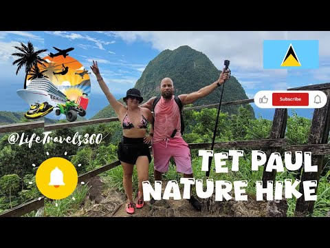 🇱🇨📍 TET PAUL NATURE HIKE • ST LUCIA • GROS & PETIT PITONS • @LifeTravels360 • 4K