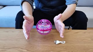 Flying Spinner Hover Ball Unboxing and Review 2021 - Funny Flying Orb Boomerang Ball