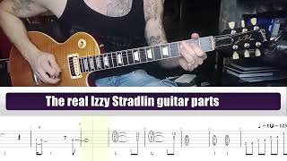 GUNS N ROSES WELCOME TO THE JUNGLE IZZY STRADLIN REAL GUITAR PART I Cover I Tuto