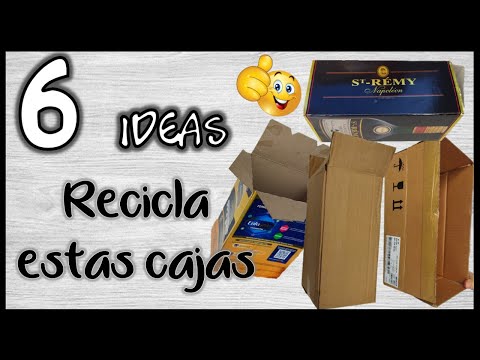 6 IDEAS PARA RECICLAR PEQUEÑAS CAJAS DE CARTÓN - Ideas con reciclaje - Crafts with cardboard boxes