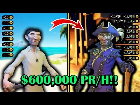 TOP 5 Best Ways to Make GOLD in Sea of Thieves 2024 ($600k PER HR!!)