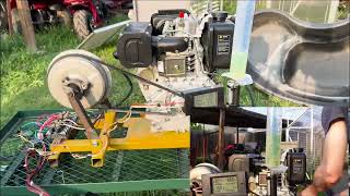 Diesel Engine 418cc DIY Generator Fuel Economy Testing