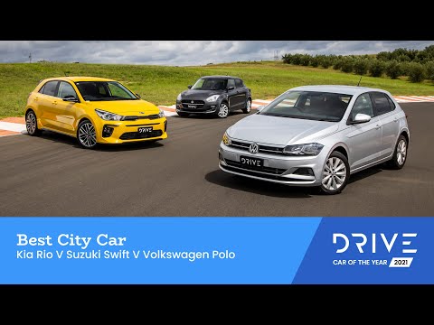 Kia Rio v Suzuki Swift v Volkswagen Polo | Best City Car | Drive Car of the Year 2021