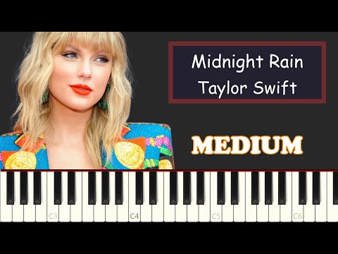 Taylor Swift - Midnight Rain - Piano Tutorial [MEDIUM]