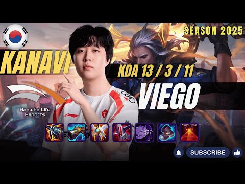 HLE Kanavi VIEGO vs FIDDLESTICKS Jungle - Patch 25.24 KR Ranked | lolrec