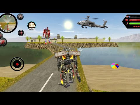 Robot Shark (Pickup Monster Truck on Shrink Bride of Army Camp) Robots - Android Gameplay HD