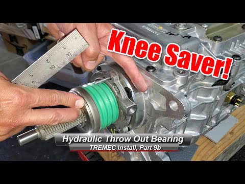 TREMEC TKO/TKX/T56 Install, Part 9b: How to install a Hydraulic Throw Out bearing or Slave Cylinder.