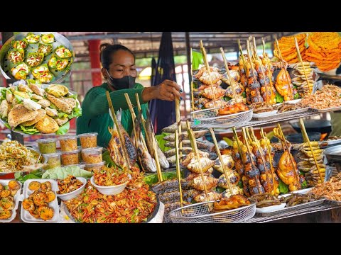 Cambodian Best Street Food Compilation Unforgettable - Stream Food, Fried , Grilled, Village Dessert