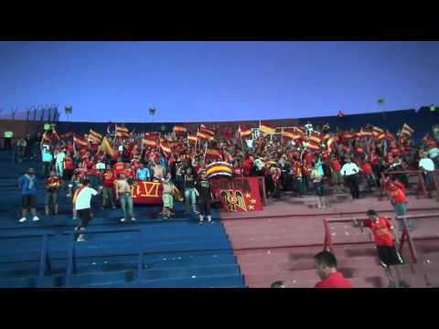 "Furia Roja en El Nuevo Gasómetro" Barra: Fúria Roja • Club: Unión Española