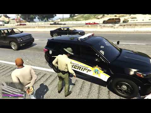 Playing GTA 5 As A POLICE OFFICER Sheriff Monday Patrol| GTA 5 Lspdfr Mod| 4K