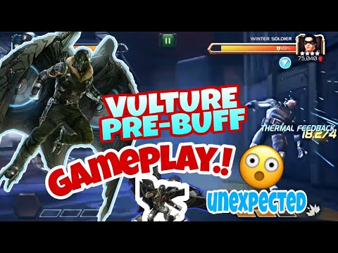 MCOC Vulture prebuff Gameplay || How the damage feels before he get Buff..!