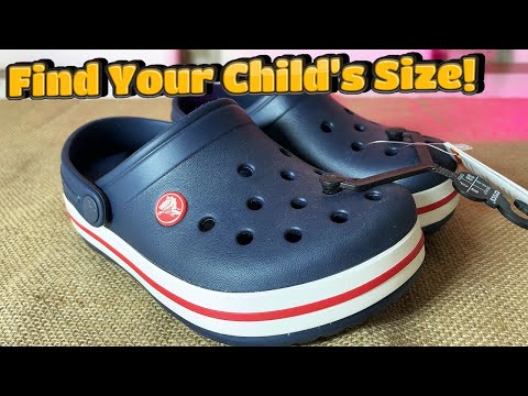 Find Your Child’s CROCS SIZE! Heel to toe measures demonstration!