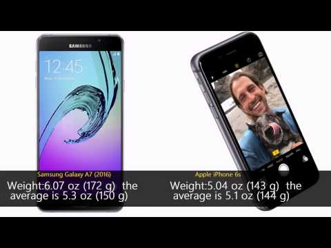 Samsung Galaxy A7 (2016) vs iPhone 6s who is better compare