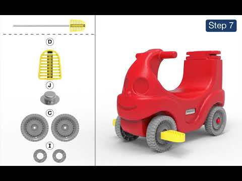 Assembly & Instructions | Convert-A-Coupe Push Along Riding Car | Simplay3