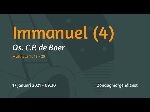 Zondagochtenddienst Mattheus 1 - Ds. C.P. de Boer