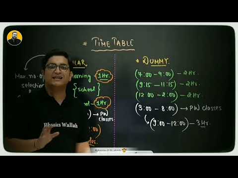 Best time table for both Regular/Dummy students 🔥(ft. Sachin sir 🙏🏻) |Best NEET/JEE Timetable | #iit
