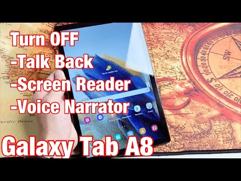 Galaxy Tab A8: How to TURN OFF 'Talk Back' (Screen Reader, Voice Narrator