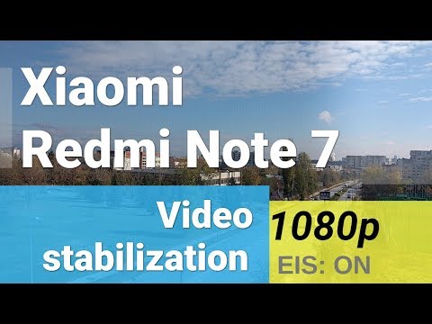 Xiaomi Redmi Note 7 1080p@30fps stabilization test EIS: ON