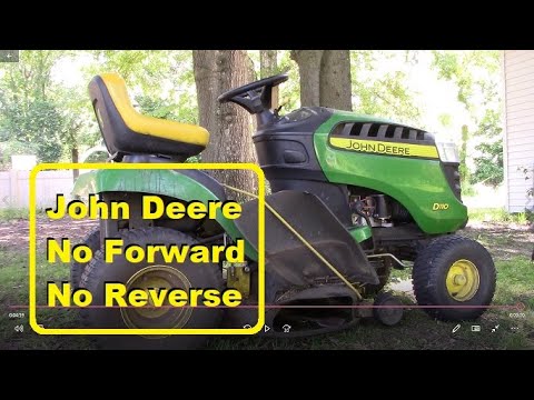 Why won't my John Deere mower move?