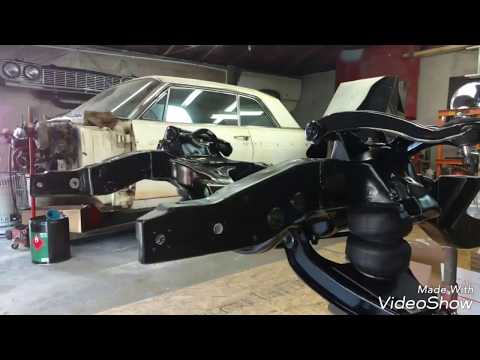 Front suspension and air lift D2500 bags on the 64 Impala SS video # 8