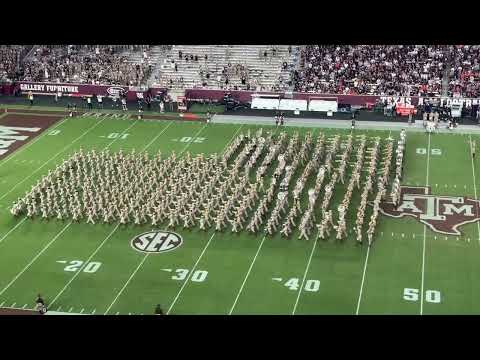 WOW! Fightin’ Texas Aggie Band First Halftime Drill 2025