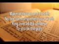 All because of Jesus - Casting Crowns (lyrics)
