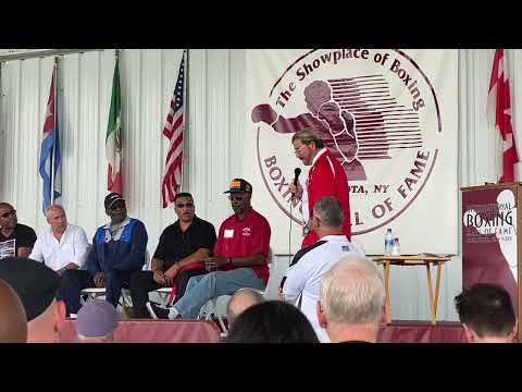 REFEREES DISCUSS JULIO CESAR CHAVEZ vs. MELDRICK TAYLOR STOPPAGE