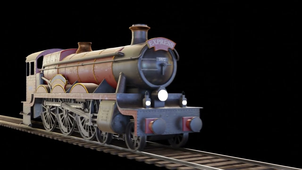 Locomotiva GWR 4900 classe 5972 Olton Hall Hogwarts Express Modelo 3D