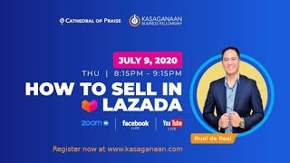 KBF LIVE - How to sell in Lazada