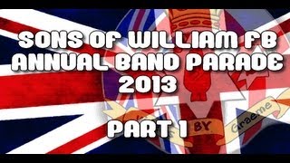 preview picture of video 'Sons of William FB (Glenmavis) Annual Band Parade - 2013 - Part 1'