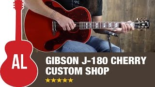 Video thumbnail for Gibson J-180 Cherry Custom Shop Review by Acoustic Letter