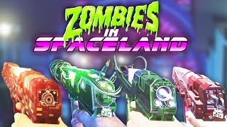 ZOMBIES IN SPACELAND - ALL UPGRADED WONDER WEAPONS! (Facemelter, Dischord, Headcutter, Shredder)