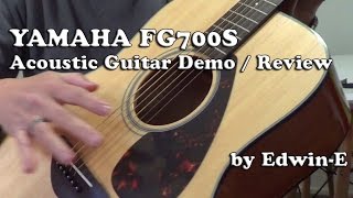 Video thumbnail for Yamaha FG700S Acoustic Guitar Demo Review by Edwin-E