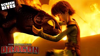 Hiccup Saves Toothless | How To Train Your Dragon (2010) | Screen Bites