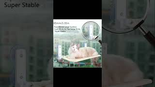 Cat Window Bed – Suction Cup Hammock with Washable Sunbathing Pad