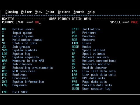 Accessing SDSF from Rexx on z/OS - M145