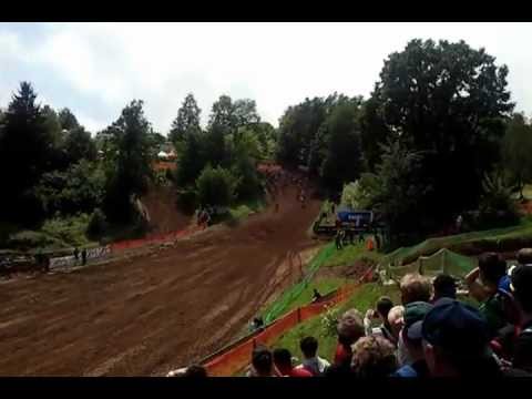 OREHOVA VAS SLOVENIA  MX3 MOTOCROSS START FIRST RUN