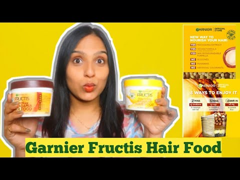 New Garnier Fructis Hair Food -3 Ways to use Hair Food For Dry Hair | Review of Macadamia hair food