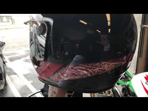 Custom painted Bandana helmet