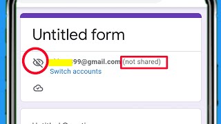 Google account not shared in Google forms 2021 #googleForm #google_account_not_shared