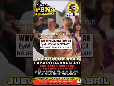 PEÑA DIA DEL TRABAJADOR - JUEVES 30 DE ABRIL - ESTADIO ALTOS HORNOS ZAPLA | ANTICIPADAS 3885801575